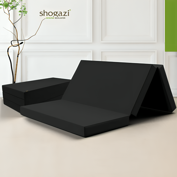 Faltmatratze 90x200 cm (Anthrazit)